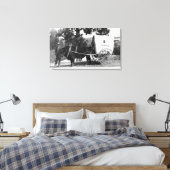 Catalo Grandview Ranch Koe Cart Canvas Afdruk (Insitu (Slaapkamer))