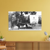 Catalo Grandview Ranch Koe Cart Canvas Afdruk (Insitu (Woonkamer))