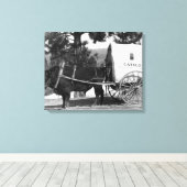 Catalo Grandview Ranch Koe Cart Canvas Afdruk (Insitu (Houten vloer))
