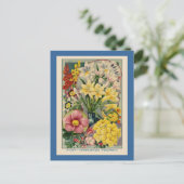 Catalogus  bloemen briefkaart (Staand voorkant)