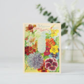 Catalogus  kousenbloem briefkaart (Staand voorkant)