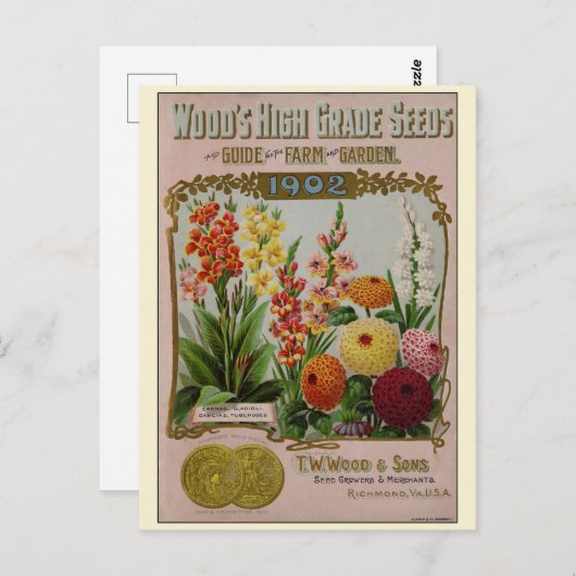 Catalogus kousenbloem briefkaart (Voorkant / Achterkant)