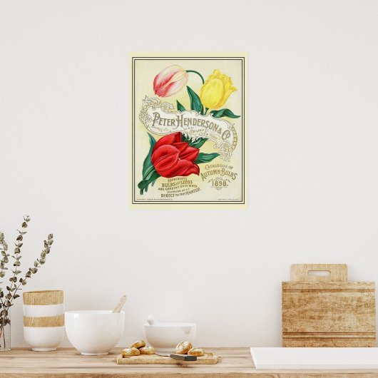Catalogus  kousenbloem poster (Keuken)