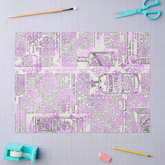  catalogus lavender Damask-decoupage Tissuepapier (Craft)