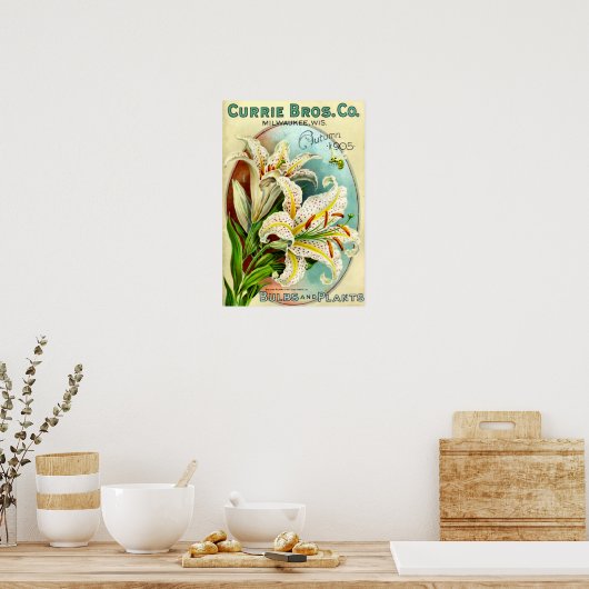 Catalogus  Lilium Plant Poster (Keuken)