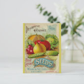  Catalogus van groentezaad Briefkaart (Staand voorkant)
