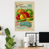  Catalogus van groentezaad Poster (Thuiskantoor)