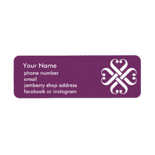 Catalogusetiket voor Jamberry Nails Etiket