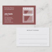 Catalogusoven / apparaatreparatie, service en verk visitekaartje (Voorkant / Achterkant)