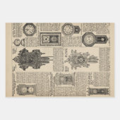 Cataloguspagina  klokken inpakpapier vel (Voorkant)