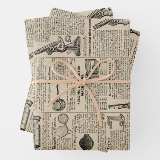 Cataloguspagina  microscoop inpakpapier vel (In situ)