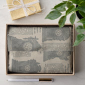 Cataloguspagina oude gefaseerde klokken tissuepapier (Geschenk)