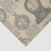 Cataloguspagina oude gefaseerde klokken tissuepapier (Detail)