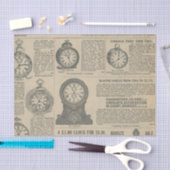 Cataloguspagina oude gefaseerde klokken tissuepapier (Craft)