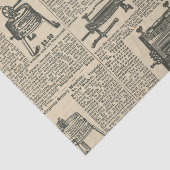 Cataloguspagina oude gefaseerde wasmachines tissuepapier (Detail)