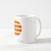 Catalonia Flag Coffee Mug Koffiemok (Voorkant rechts)