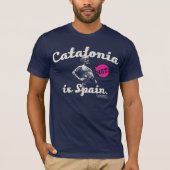 CATALONIA IS NOT SPAIN. T-SHIRT (Voorkant)