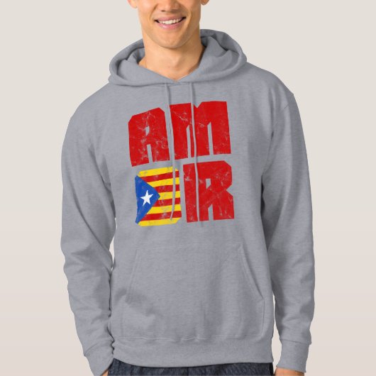 Catalonië Amor, Love, Catalan Independence Hoodie (Voorkant)