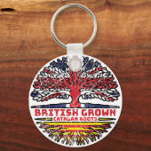 Catalonië Catalan UK - Britse boom Sleutelhanger (Voorkant)
