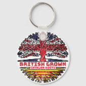 Catalonië Catalan UK - Britse boom Sleutelhanger (Achterkant)