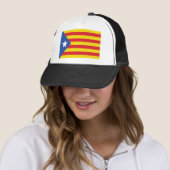 Catalonië (de blauwe rode vlag) trucker pet (In situ)