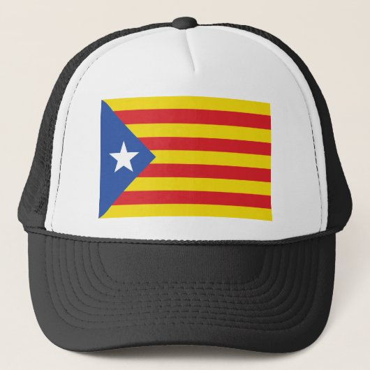 Catalonië (de blauwe rode vlag) trucker pet (Voorkant)
