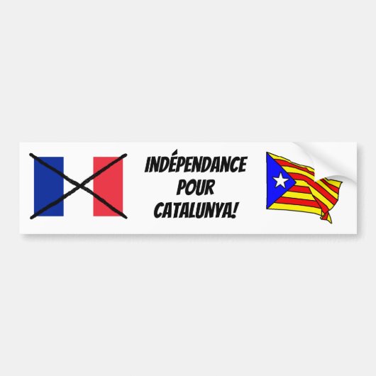 Catalonië Onafhankelijkheid Bumpersticker 2 (Voorkant)
