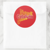 Catalonië Ronde Sticker (Tas)