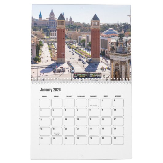Catalonië-Spanje kalender (Jan 2026)