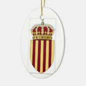 Catalonië (Spanje) Wapenmunt Keramisch Ornament (Links)