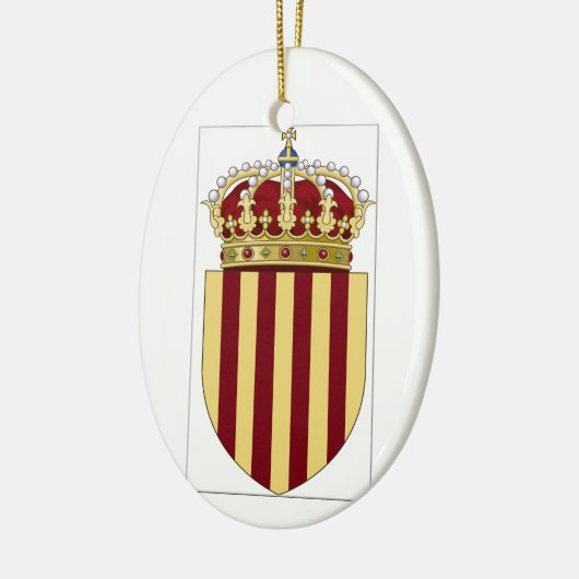 Catalonië (Spanje) Wapenmunt Keramisch Ornament (Links)