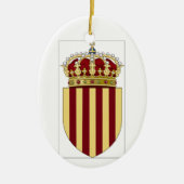 Catalonië (Spanje) Wapenmunt Keramisch Ornament (Voorkant)