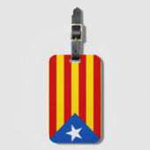 Catalonië vlag bagagelabel (Voorkant (verticaal))