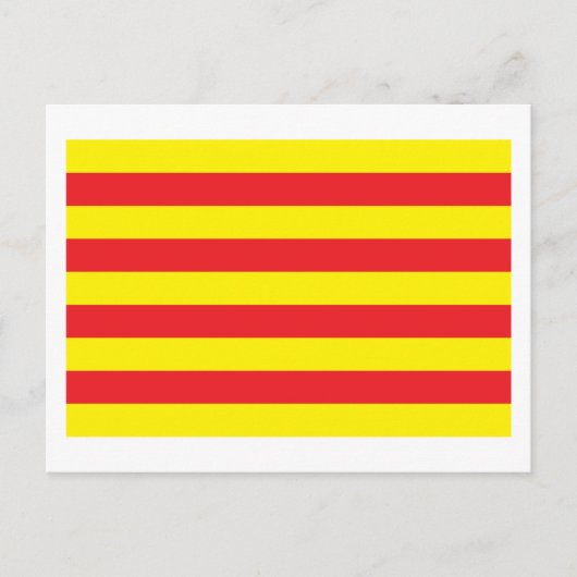 Catalonië Vlag Briefkaart (Voorkant)