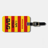 Catalonië Vlag & Catalaans - mode La Senyera Bagagelabel (Voorkant horizontaal)