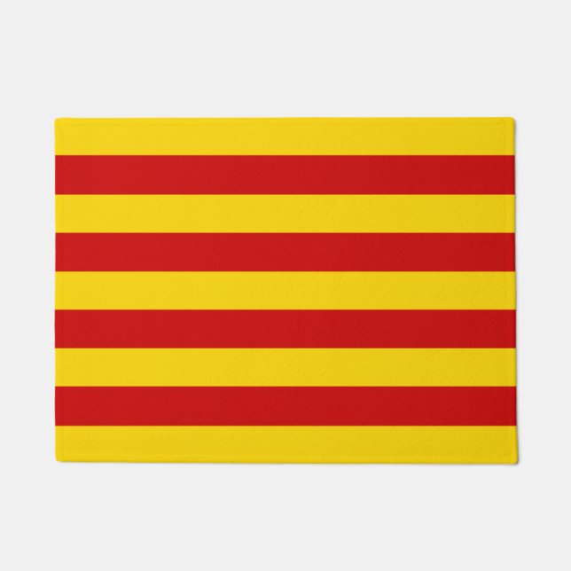 Catalonië Vlag & Catalaans - mode La Senyera Deurmat (Voorkant)
