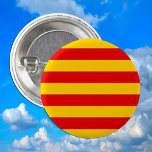 Catalonië Vlag & Catalaans - mode La Senyera Ronde Button 3,2 Cm<br><div class="desc">Buttonnen: Catalonië en Catalaanse vlag "officiële versie" = La Senyera - liefde voor mijn land,  mode,  reizen,  vakantie,  nationale patriotten/sportfans</div>
