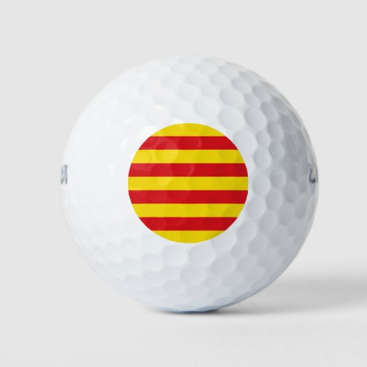Catalonië vlag golfballen (Voorkant)