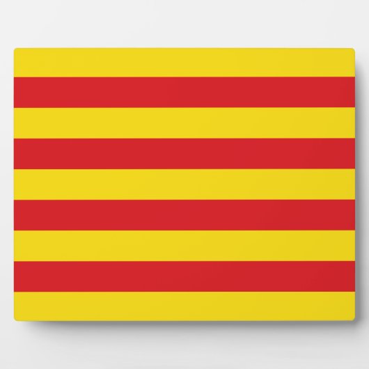 Catalonië Vlag Plaquette Fotoplaat (Voorkant)