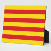 Catalonië Vlag Plaquette Fotoplaat (Zijkant)