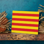 Catalonië Vlag Plaquette Fotoplaat (Zijkant)