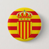 Catalonië vlag ronde button 5,7 cm (Voorkant)