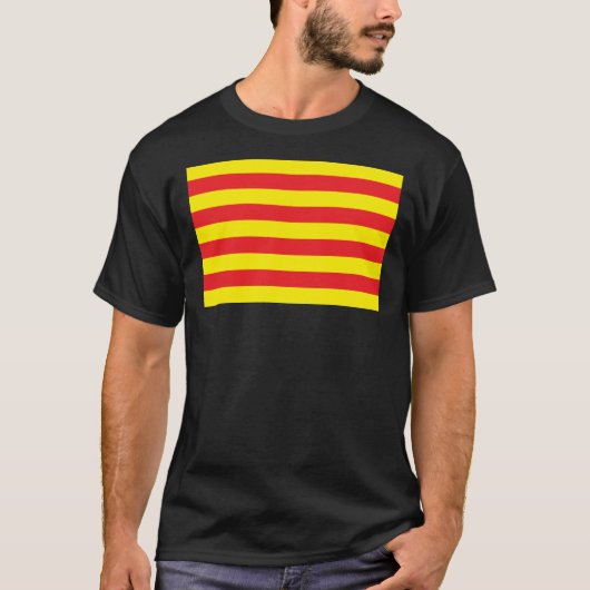 Catalonië Vlag T-shirt (Voorkant)
