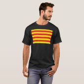 Catalonië Vlag T-shirt (Voorkant volledig)