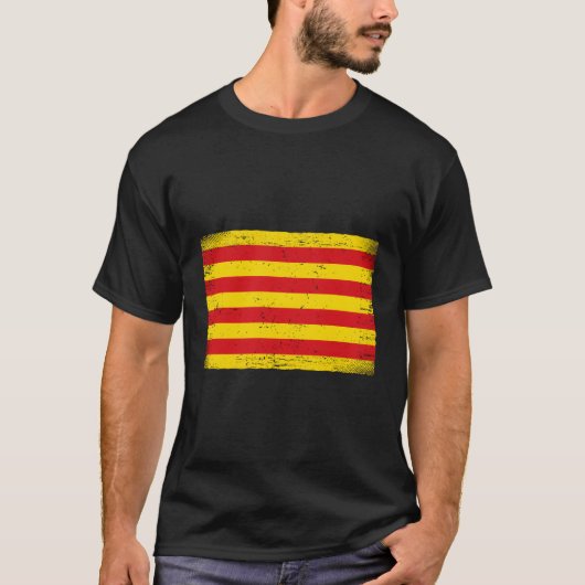 Catalonië vlag t-shirt (Voorkant)