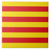 Catalonië Vlag Tegel Tegeltje (Voorkant)