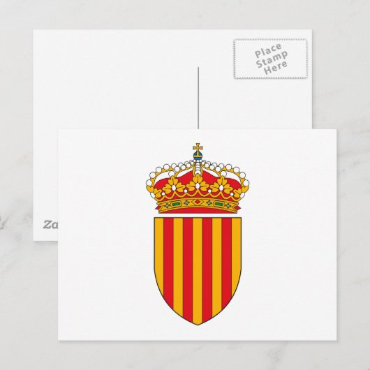 Catalonië Wapenjassen Briefkaart (Voorkant / Achterkant)