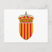 Catalonië Wapenjassen Briefkaart (Voorkant)