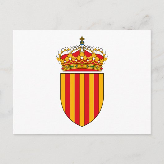 Catalonië Wapenjassen Briefkaart (Voorkant)