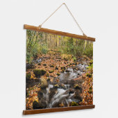 Cataloochee Creek NC: Grote rokergebergte Hangend Wandkleed (Gebogen)